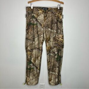 Realtree leaves wood camouflage hunting pants men’s size 32-24‎ water resistant
